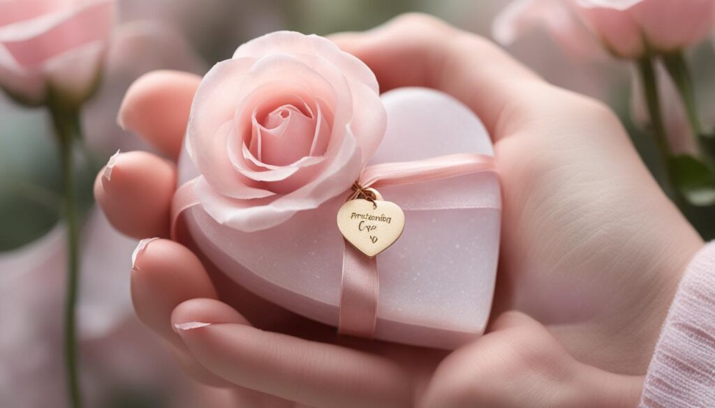 rose quartz as a gift